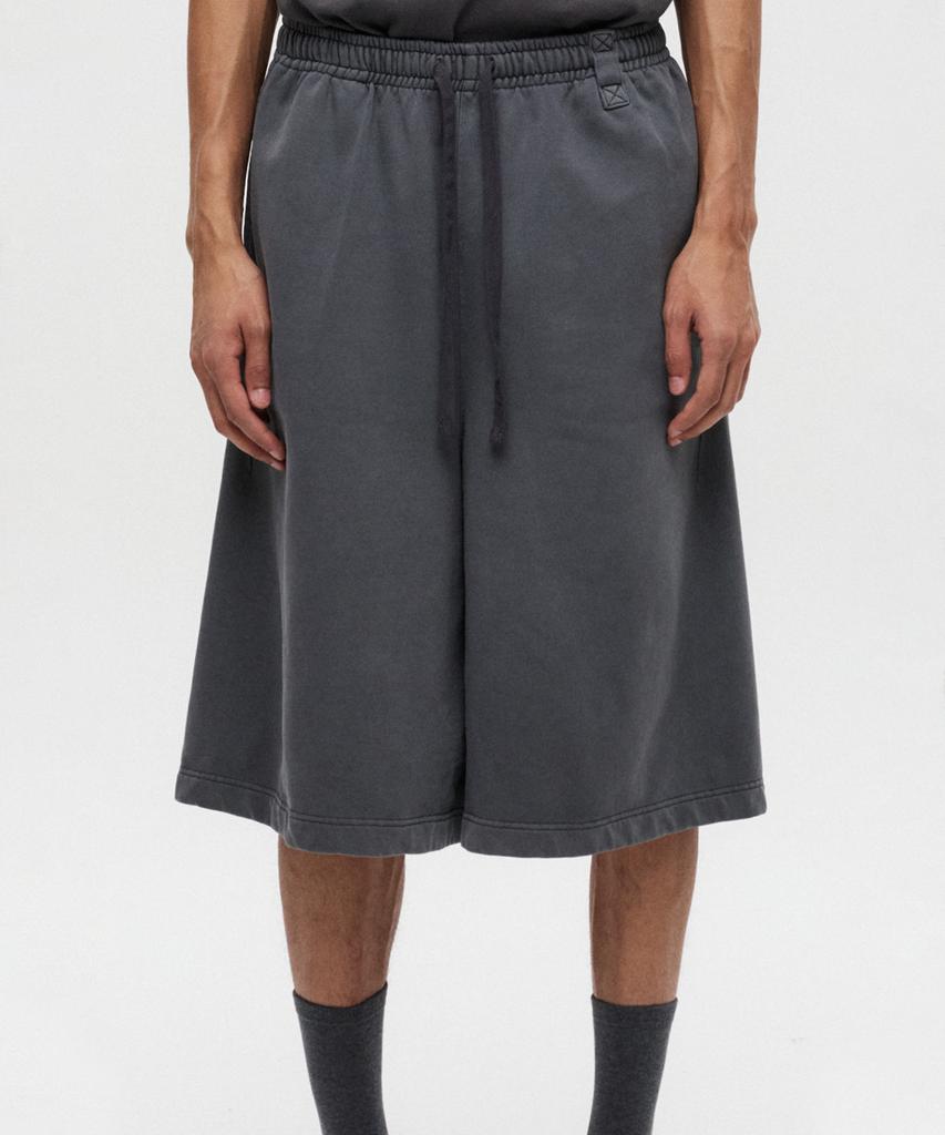 Dipain Pigment Washed Bermuda Sweatpants Charcoal