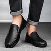 Spring Autumn New Men's Leather Casual Shoes Soft Bottom Comfortable Loafers Simple Daily Men's Flat Bottom Business Shoes
