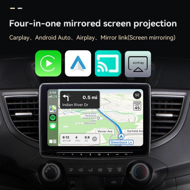 4in1 2026 New Wireless Carplay Adapter for Apple or Android Auto Connect Mirror Link Screen Airplay Projection Mini Adapter