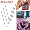 Rondbreinaalden 3 stuks Breien Metalen Kabel Rondbreinaalden Set Breien Voor Baby's Mouwen Sokken Accessoires