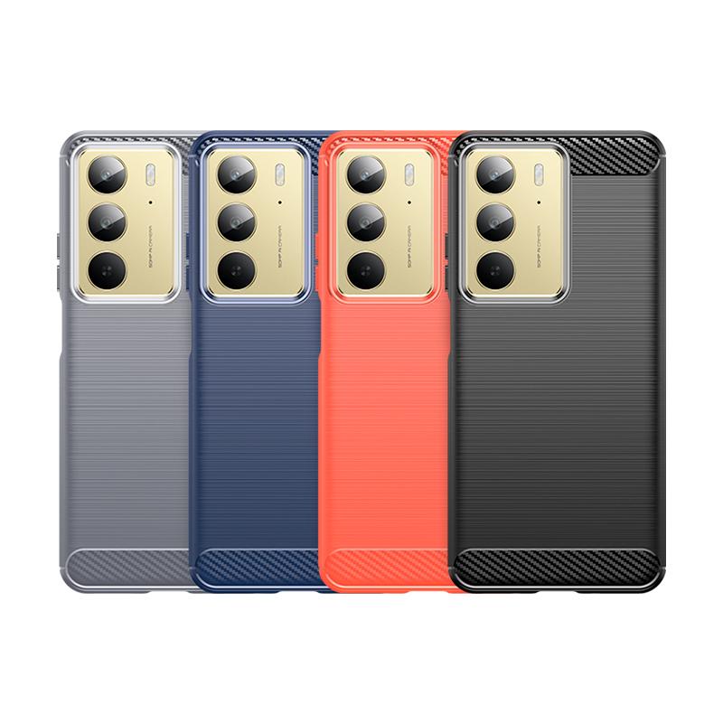 For Realme 14X Case Cover OPPO Realme 14X Capas New Carbon Fiber Phone Bumper Back Armor Shockproof Soft TPU Fundas Realme 14X