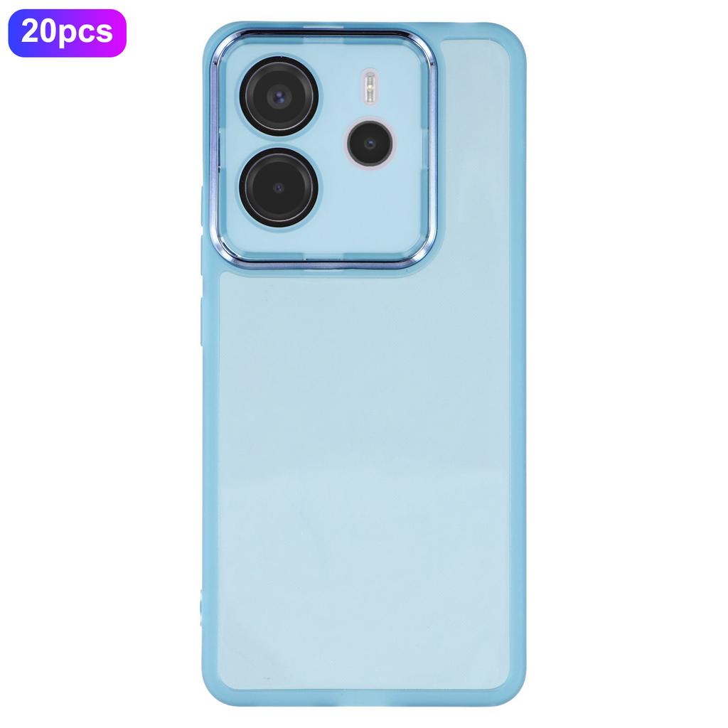 Bulk Purchasing 20Pcs For Xiaomi Redmi Note 14 4G (164.84mm) Case Electroplated Camera Frame TPU Phone Cover Precise Cutouts