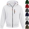 Herren Kapuzen-Reißverschlussjacke mit Armreißverschluss für Herbst Winter Sport und Freizeit