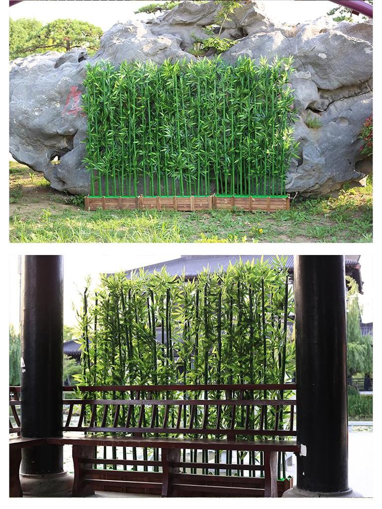 Indoor Faux Bamboo Partition Screen for Decoration