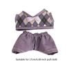 2Pcs Girl Doll Clothes Doll Clothing Detachable Gift Dress Up Photo Props DIY Doll Toy Doll Outifits Adorable for 6 Inch Doll