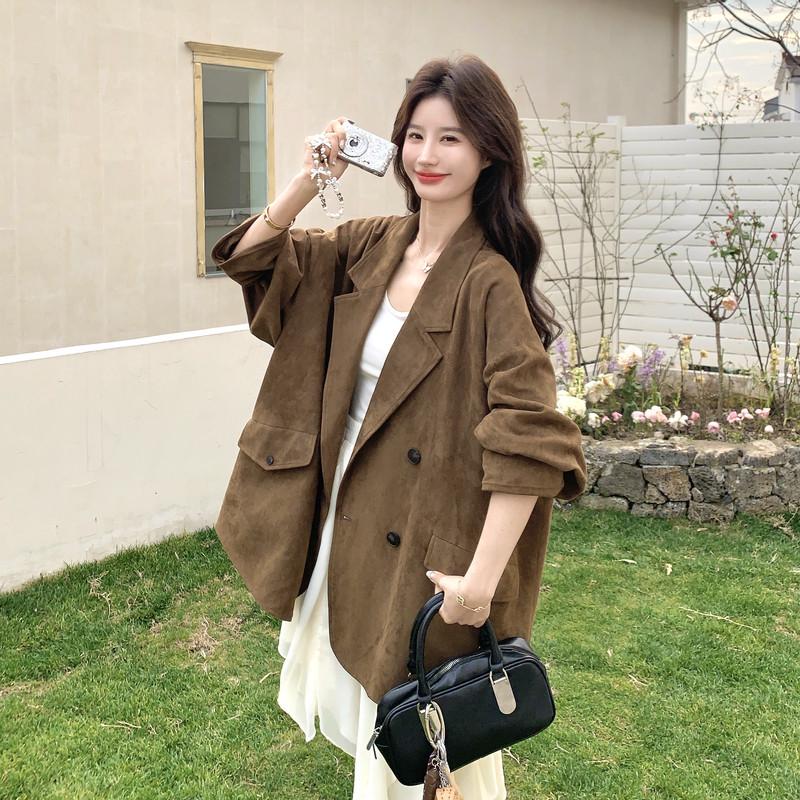

New Arrival: Coffee Suede Lazy Suit - B-PK Silhouette Extra Large