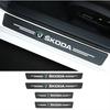 4Pc Car Threshold Protector Door Sill Cover Sticker For Skoda Superb Octavia MK2 MK3 2 3 A5 A7 Fabia VRS Karoq Kodiaq Rapid Yeti WD8