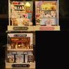 Wood Atelier Insert Candy Shop Model Dollhouses with light Unique Craft Build Your Own Shop Model Craft