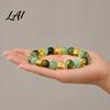 Natural Gemstone Jewelry Handmade Stone Stretch Bracelet Adjustable Elastic Healing Faux Symbolic Luck for Men Crystal Spiritual Gifts Women