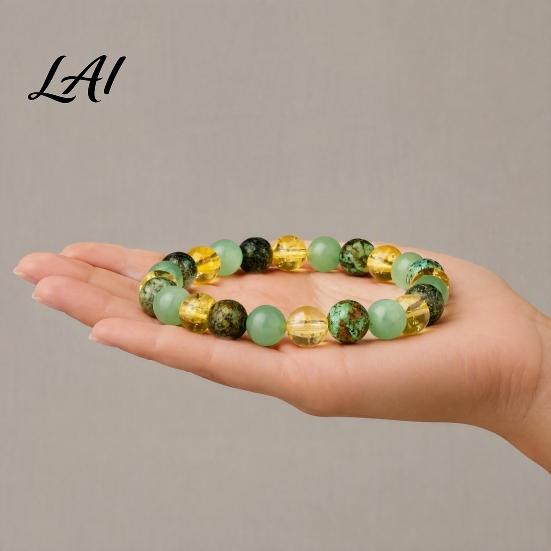 Natural Gemstone Jewelry Handmade Stone Stretch Bracelet Adjustable Elastic Healing Faux Symbolic Luck for Men Crystal Spiritual Gifts Women