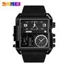 SKMEI Stainless Steel Mens Watches Quartz Military Sports Waterproof LED Digital Wristwatches