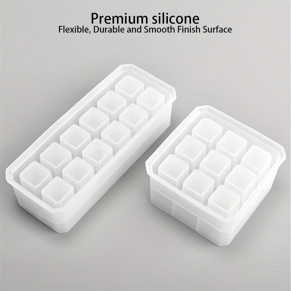 WTEMPO Spring Summer Ice Cube Making Mols DIY Silicone Epoxy Resin Mold Multi-Slot Organizers Casting Molds