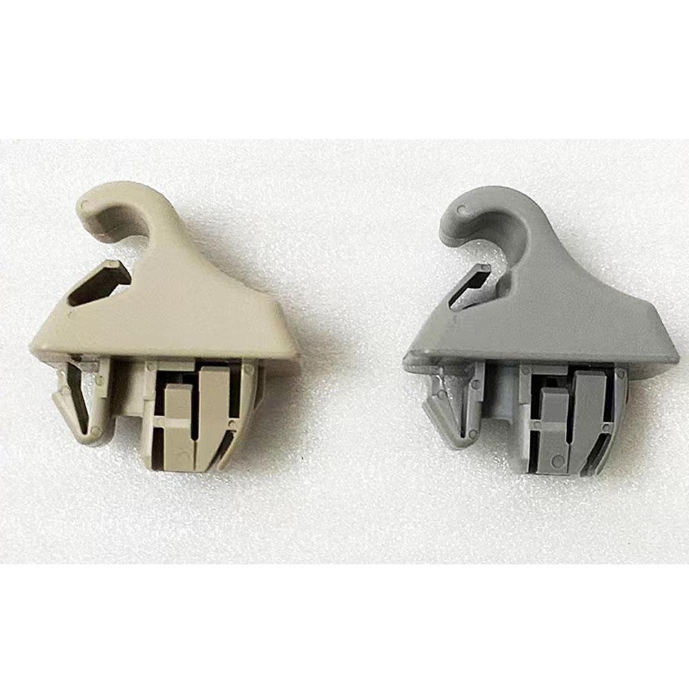 Car Gray/Beige Interior Sun Visor Clip Holder Hook Bracket Hanger for Mitsubishi Pajero Montero MK3 2000-2006 MR779704 MR779705