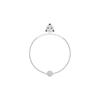 Bestiar Polar Urs Polar Cristal Cataramă Magnetică Placată cu Rodiu Brățară pentru Femei 5511102