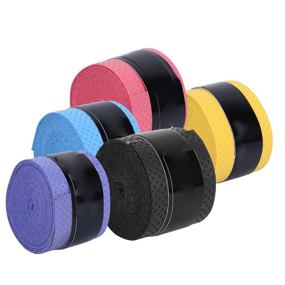 60Pcs PU Anti Slip Sweatbands Tape Sports Equipment for Fishing Rods Badminton Tennis Racket