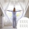 8Pcs Plastic Flexible Bendable Curtain Track End Stops Replacement Curtain Track Fittings End Caps for Smooth Operation