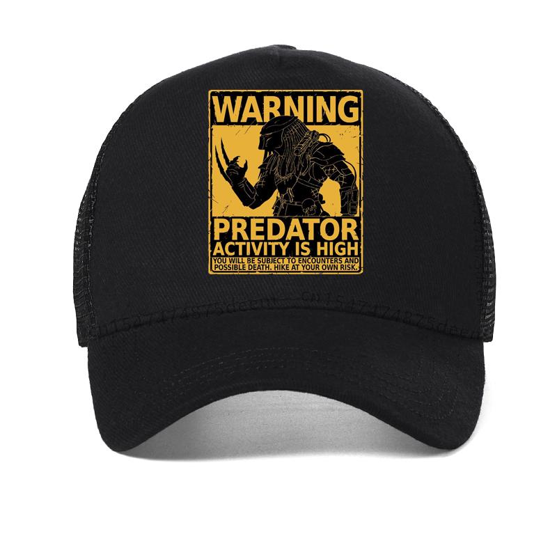 Men Caps for Men Season Predator Activity Is High Baseball Cap Men Design Vintage Printed Cotton Mesh Breathable Trucker Hat