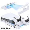 Oivo For Ps5 Console Horizontal Cooling Stand Ps5 Base Holder Ps5 Controller Charger For Playstation 5 Disc & Digital Editions