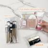 Portable Clear Cosmetic Bag Transparent Makeup Organizer for Travel and Daily Use