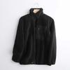 Autumn and Winter Women's Outerwear with Contrasting Fabric, Fine Edge Decoration, Zipper Cardigan, Casual Plush Jacket