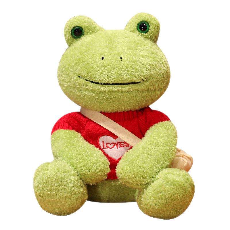 Cute Cute Little Frog Doll Plush Toy Dressing Frog Doll Children Sleeping Soothing Pillow Rag Doll