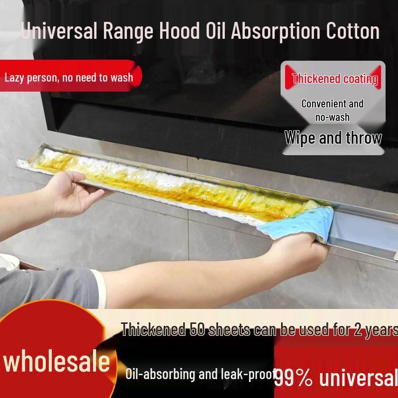 Universal Oil Absorption Mat for Range Hood - Kitchen Anti-Oil Tray & Paper