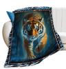 Tiger Blanket Super Soft Warm Bedding Animal Print Throw Blankets Sofa Couch Bedroom Decor Flannel Plush Blanket for All Season