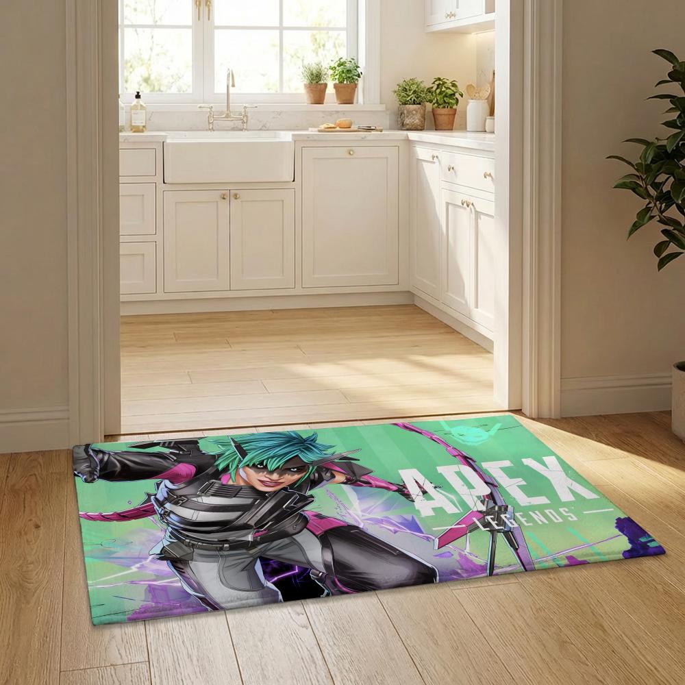 Anime Cool A-Apex L-Legend Floor Mat Flannel Door Mat Non-Slip Bedroom Living Room Home Decor 40x60cm