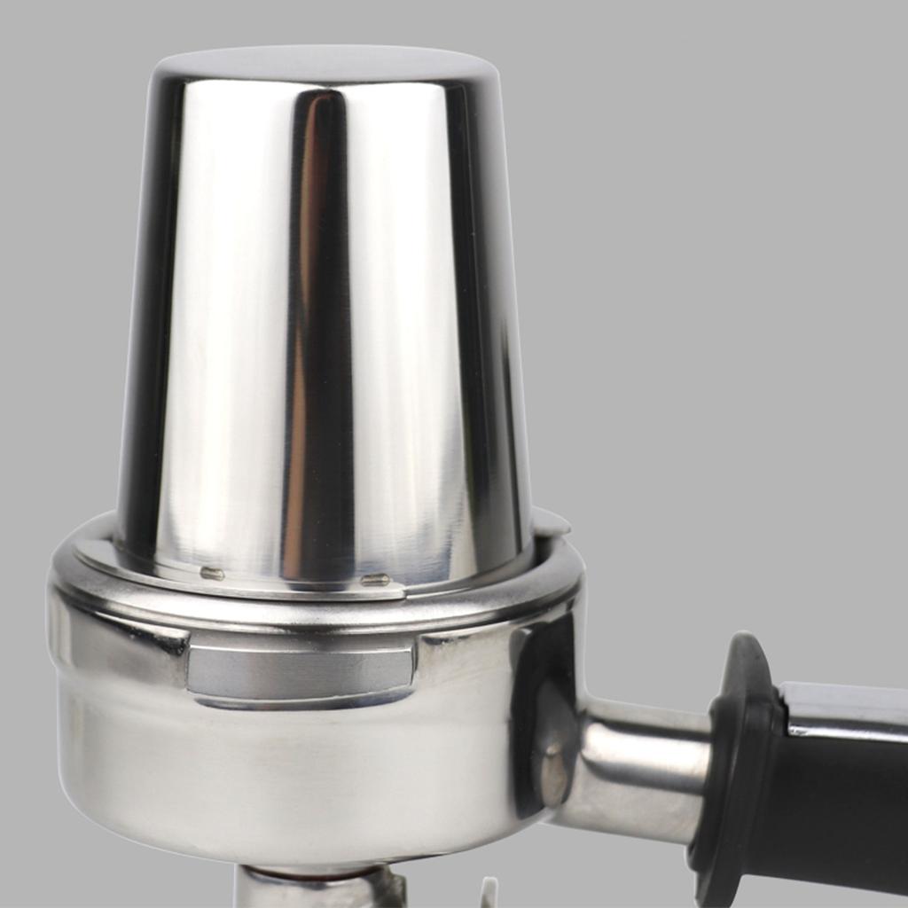 51mm Edelstahl Kaffeemaschine Griff Dosierbecher Becher Kaffeepulver Feeder Teil