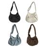 Crossbody Bag Ruched Large Capacity Nylon Bag for Women Versatile Trendy Bag
