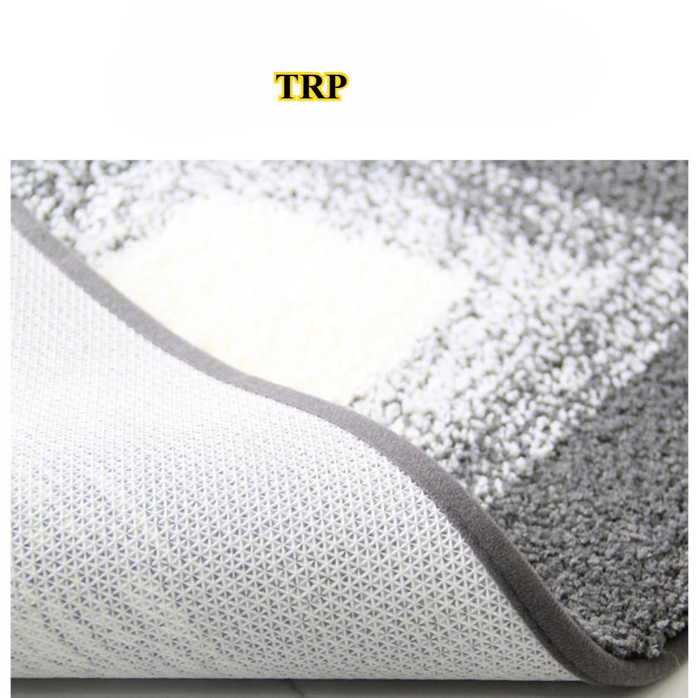Gradient Bathroom Cashmere Thickening Mat Bath Non-slip Carpets In Wash Basin Bathtub Floor Rug Shower Room Doormat Memory Foam 3D Pad