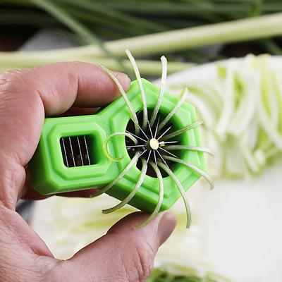 1 PIEZA Cortador de Cebolleta Dibuja Hilo de Cebolleta Rallador de Verduras Superfino de Cocina Pequeño Gadget de Cocina Cortador de Verduras