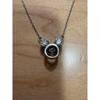 Used cross four mickey mouse necklace
