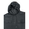 2026 Autumn/Winter Men's Retro Hooded Sweatshirt - Long-Sleeve Sport Hoodie with Pocket