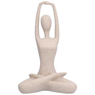 Yoga-Pose-Statue Nordischer Sandsteinharz Yoga-Pose-Figuren Sammlerstück Dekoration Geschenke für Zuhause