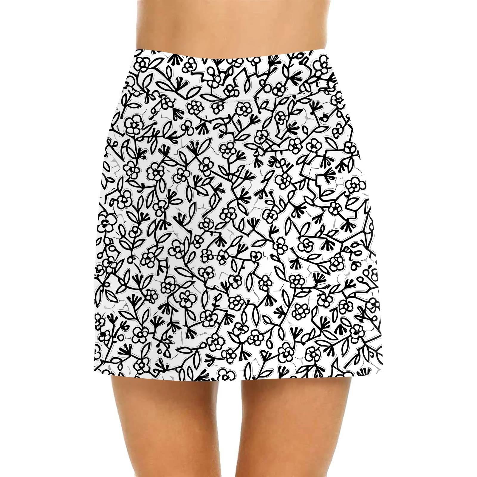 

Женская повседневная юбка с высокой талией и принтом, короткая юбка-полусолнце, спортивная юбка, плиссированная юбка M