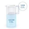 BRITA Water Filter, Jug-Style, Tested for PFOS/PFOA Removal, Filtered Water Capacity: 1.15L (Total Capacity: 2.2L) [Official Japanese Product] Include