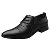 Men's Large Size Formal Leather Shoes for Spring & Autumn - White British Style, Ideal for Business, Studio Photography, Casual, or Wedding Attire.