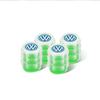 4Pcs Fluorescent Valve Caps Tire Motorcycle Bike Dust Cover For Volkswagen VW GTI R Golf Polo Tiguan Blue Passat Jetta Lavida DUVWZ1