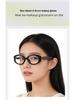 Retro Cat Eye Glasses with Wood Grain, Anti-Blue Light, Prescription Ready, for Women, Fits Square and Round Faces