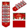 2026 Santa Claus Christmas Money Box with 10 Card Slots - US Dollar Red Envelope Surprise Party Gift