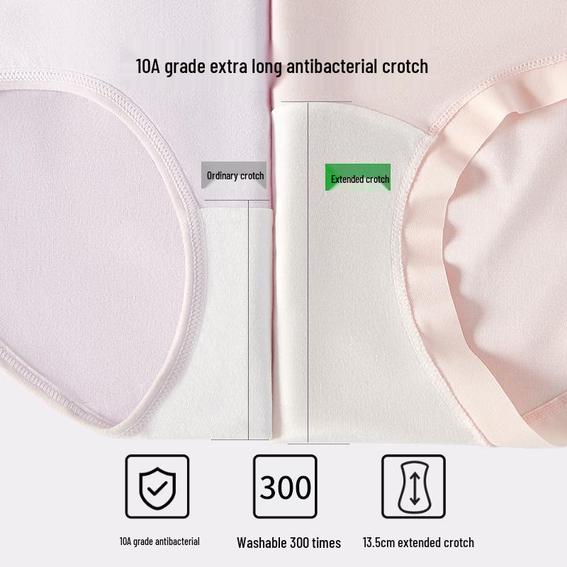 LangSha Women's High-Waist Modal Tummy Control Briefs with Antibacterial Crotch