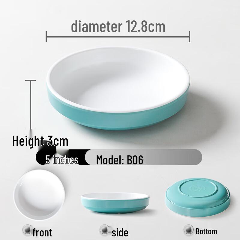 Melamine Shallow Round Serving Bowl