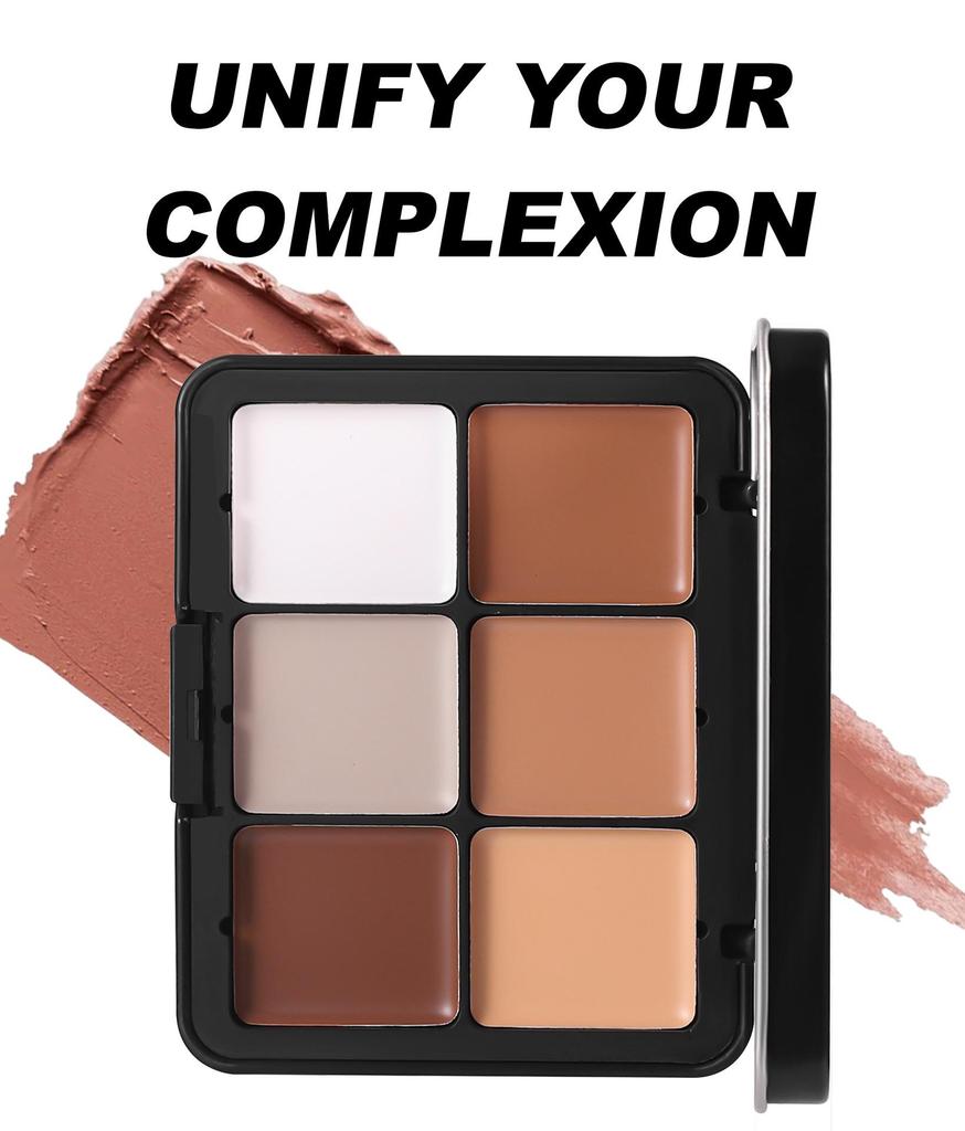 12-Color Blush & Contour Palette: Handaiyan All-in-One Matte & Cream Highlight with Iron Box