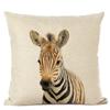 Cute Animal Parrot Linen Pillowcase Deer Wolf Pillows Case For Bedroom Pillow Cover Living Room Decoration Boy Girl Room 45X45Cm