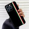 Flag Italy Case For iPhone 16 15 13 14 Pro Max 12 Mini 11 14 Pro Max X XS XR Plus Soft Cover Coque