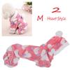 Cute Heart Style Pajamas Jumpsuit Pet Hoodie Coat Puppy Costumes Dog Clothes Winter Apparel