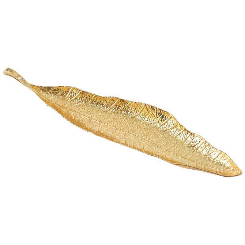 Vintage Bodhi Leaf Alloy Incense Holder - Creative Home Decor, Japanese Style Leaf Stand & Burner