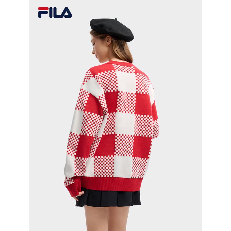 FILA Men's 2026 Spring Checkered Pullover Sweater