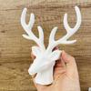 Deer Silicone Mold Deer Head Christmas Plaster Molds 3D Deer Head Shape Cake Topper Mold 3D Mould For Fondant Candy Cupcake